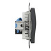 Розетка Schneider Sedna Design чорна комп'ютерна RJ45 Cat. 6 UTP ( SDD114461 )
