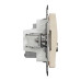 Розетка Schneider Sedna Design бежева комп'ютерна RJ45 Cat. 6 UTP + TV ( SDD112469T )