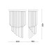 Бра, настінний світильник Ideal Lux 168913 Carlton E14 3x40W IP20 хром