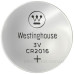 Літієва батарейка Westinghouse CR2016-BP5 Lithium таблетка CR2016 5шт у блістері