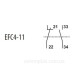 Блок-контакт ETI 004641541 EFC4-11 (1NO+1NC)