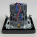 Розетка EL-BI VEGA чорний мат 1-на з заземленням + 2USB (Type C+A) 3А ( 510-014800-347 )