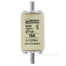Запобіжник Аско-Укрем NH00 10A gG (A0050010007)