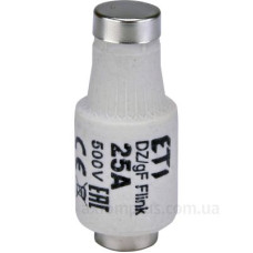 Запобіжник ETI 002312107 D II DZ 25A/500V