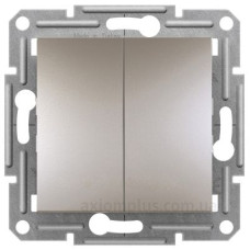 Двоклавішний кнопковий вимикач Schneider Electric Asfora EPH1100169 (бронза)