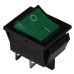Перемикач TNSy KCD2-201N G/B з підсвічуванням зелений (TNSy5500768)
