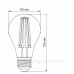 Світлодіодна лампа філаментна Videx Filament A60FA E27 10Вт 2200K (VL-A60FA-10272) бронза Світлодіодна лампа філаментна Videx Filament A60FA E27 10Вт 2200K (VL-A60FA-10272) бронза