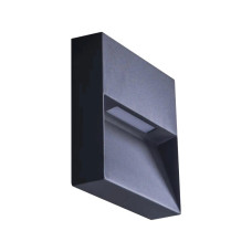 Світильник для підсвітки сходів/коридору Azzardo AZ4367 Casoria Square LED 1x7W 3000K 560Lm IP54 темно-сірий Світильник для підсвітки сходів/коридору Azzardo AZ4367 Casoria Square LED 1x7W 3000K 560Lm IP54 темно-сірий