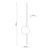 Бра, настінний світильник TK Lighting 1439 Java LED 1x22W 3000K 2807Lm IP20 чорний