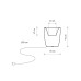 Світильник вуличний Nowodvorski Flowerpot S E27 1x25W IP44 білий ( 9711 )
