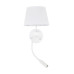Бра, настінний світильник TK Lighting 10080 Maja E27+G9 1+1x15W+8W IP20 білий