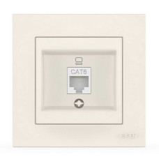 Розетка EL-BI VEGA біла комп'ютерна 1-на CAT6 RJ45 ( 510-010200-247 )