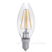 Прозора LED лампа Electrum Elegant GL LS-33/4F С37 4Вт Е14 3000K (A-LC-1942)