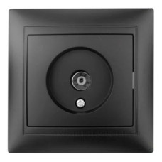 ТВ розетка Elcor Emily 9215 (211647) чорна