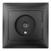 ТВ розетка Elcor Emily 9215 (211647) чорна ТВ розетка Elcor Emily 9215 (211647) чорна