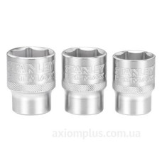 Набір торцевих головок Stanley FMMT17095-0 Maxi Drive з шестигранним профілем 3шт 21мм 22мм 24мм