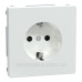 Розетка Schneider Electric D-Life MTN2300-6035 з з/к та шторками білий лотос