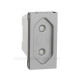 Розетка Schneider Electric Unica New NU303130 зі шторками гвинтовий зажим 1м алюміній