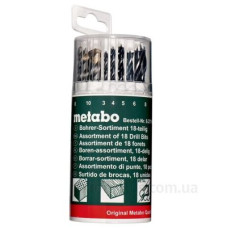 Набір свердл Metabo 627190000 3-10мм (18шт)