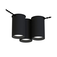 Точковий світильник Pikart 33861-2 BP GU10 3x60W IP20 чорний Точковий світильник Pikart 33861-2 BP GU10 3x60W IP20 чорний
