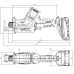 Шабельна універсальна пилка-лобзик Metabo SSE 18 LTX BL Compact 0-3000 ход/хв (602366850)