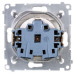 Електрична розетка Kontakt Simon Simon 54 Premium DGSZ1BZ.01/44A IP44 із заземленням шторками та прозорою кришкою (золото)