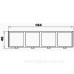 Супорт-рамка для лючка на підлогу OBO Bettermann (7408670) MT45V під установку 4x modul45 L=184мм