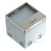 Розетковий люк OBO Bettermann (7368324) UDHOME2 2x розетки 250В 16A для покриття 15мм, (h.=110...135мм) 140х140х110мм