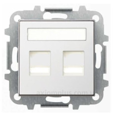 Центральна плата ABB Sky 8518.2 BL із супортом (біла) Центральна плата ABB Sky 8518.2 BL із супортом (біла)