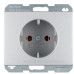 Розетка Berker K.5 47157003 із заземленням (алюміній)