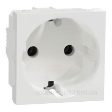 Розетка з заземленням Schneider Electric Unica New NU303618 зі шторками 16А гвинтовий зажим біла Розетка з заземленням Schneider Electric Unica New NU303618 зі шторками 16А гвинтовий зажим біла