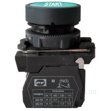 Кнопка Promfactor FP5-AA4331 1NO «START» зелена (FP5-AA4331)