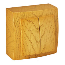 Вимикач Nilson Themis дуб 2кл ( 26251003 )