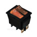 Перемикач TNSy KCD2-2101N Y+Y/B з підсвічуванням жевтий (TNSy5500813)