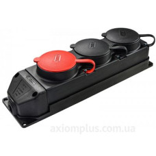 Каучукова колодка Аско-Укрем 3Р+РЕ 1×25А/2×16A*2P+PE 3-х місна з кришкою (A0250010013)
