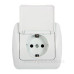 Розетка E.Next e.install.stand.810С з з/к з кришкою (s035028)