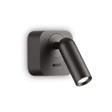 Бра, настінний світильник Ideal Lux 260655 Bean LED 1x3W 3000K 200Lm IP20 чорний