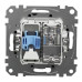 Кінцева TV-розетка Schneider Electric Sedna Design & Elements + RJ45 кат. 6 UTP чорна SDD114469T