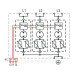 Обмежувач перенапруги ETI 002440560 ETITEC SM T12 300/25 (3+0 6p TNC)