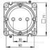 Підрозетник Spelsberg U 71 K DVD-3 (71х71х81мм)