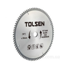 Пильний диск з алюмінію з ТВС напайками Tolsen (76540) 210х60Тх30мм
