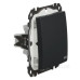 Одноклавішний перемикач Schneider Electric Sedna Design & Elements з кришкою IP44 чорний SDD214106