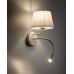 Бра, настінний світильник TK Lighting 10204 Maja E27+G9 1+1x15W+8W IP20 білий