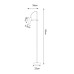 Торшер Zuma Line F18014-GU10-BK Tenso GU10 1x50W IP20 чорний (5905316605879)