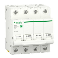 Автоматичний вимикач Schneider 6кА C 4p 40А Resi9 ( R9F12440 )