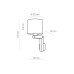 Бра, настінний світильник TK Lighting 4221 Troy E27 1x15W IP20 сірий