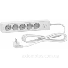 П'ятимісний подовжувач Schneider Electric ST9455W (5м) білий П'ятимісний подовжувач Schneider Electric ST9455W (5м) білий
