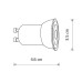 Лампа LED Nowodvorski Bulb GU10 R35 1x4W 4000K 400Lm IP20 біла ( 10231 )