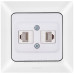 Комп'ютерна розетка NE-AD ARAS 93-110-21-D2 2 CAT5E біла