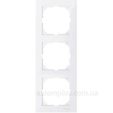 Трьохмісна рамка Schneider Electric M-PURE MTN4030-3619 полярно-біла